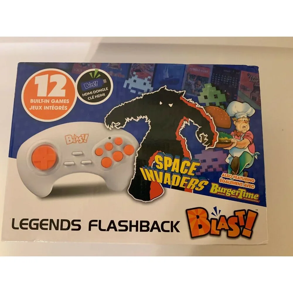Legends Flashback Blast 12 Built In Games Space Invaders & More HDMI Plug N Play